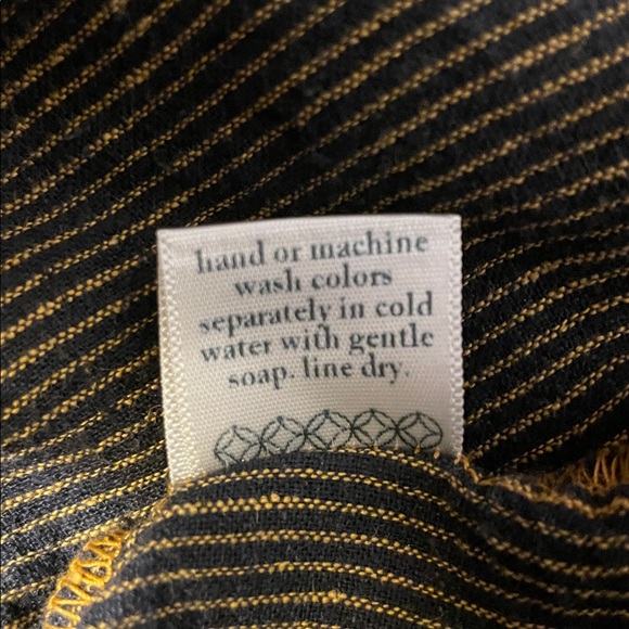 Blue Fish hand painted Floral Brown and gold Dress. Size 1 (10-16) - Picture 12 of 12